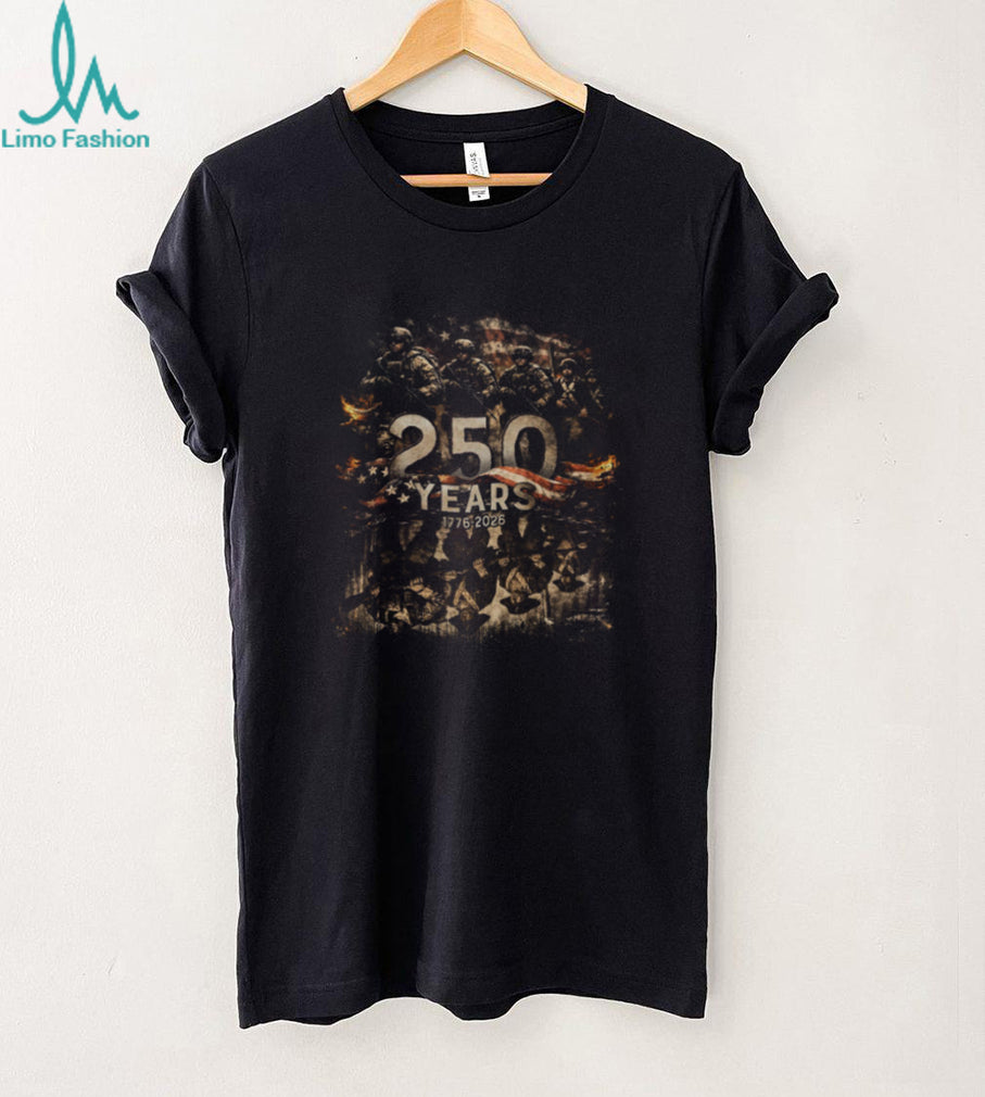 USA 250th Anniversary 1776 2026 Revolutionary & Modern Soldier T Shirt