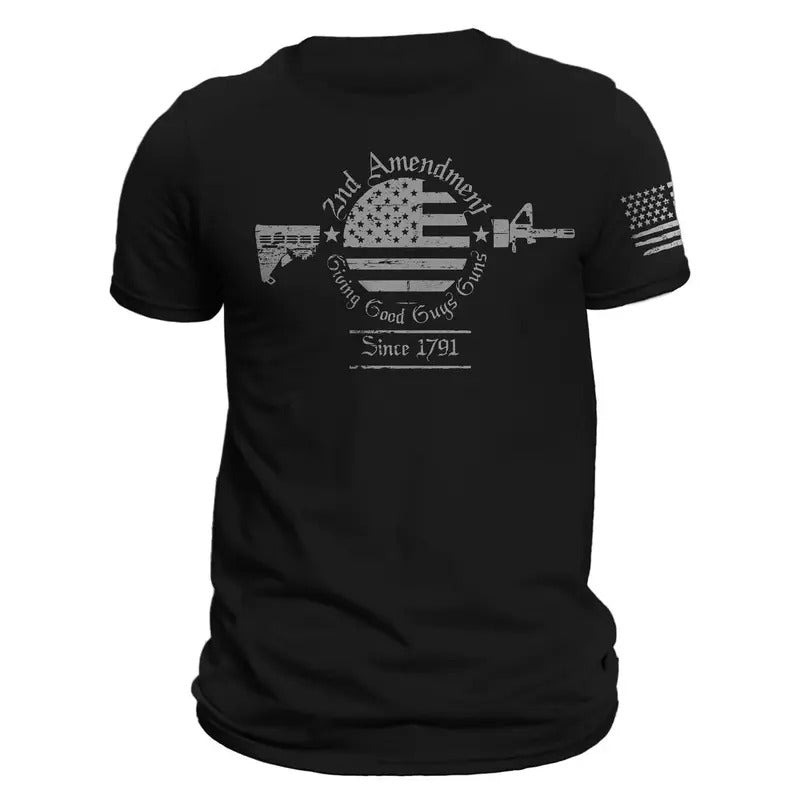USA 2nd Amendment Giving Good Guys Guns T-Shirt Casual Classic Hoodie, Sweatshirt | UrbanDripWear.com