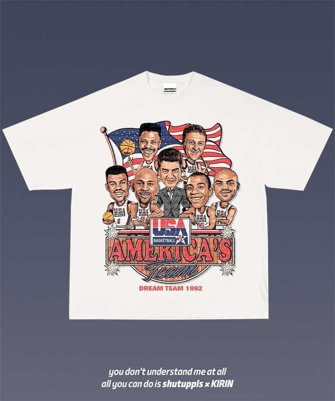 USA DREAM TEAM 1992 1.9 TEE | VINTAGE TEE GRAPHIC T-SHIRT SWEATSHIRT HOODIE | SPORT TEE | GIFT FOR FAN | UrbanDripWear.com
