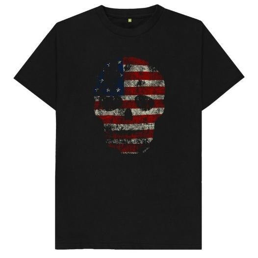 USA Flag Skull Mens Womens T Shirt made in usa Hoodie, Sweatshirt | UrbanDripWear.com