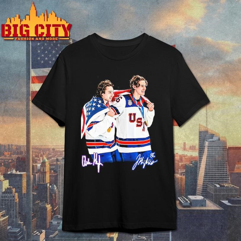 USA Gold Medal Hockey Champion Jack Hughes Quinn Hughes Shirt