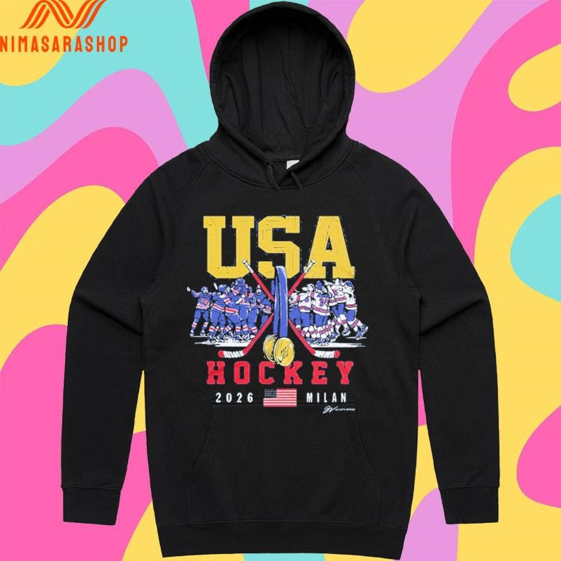 USA Hockey 2026 Milan Olympic Gold Medals Shirts