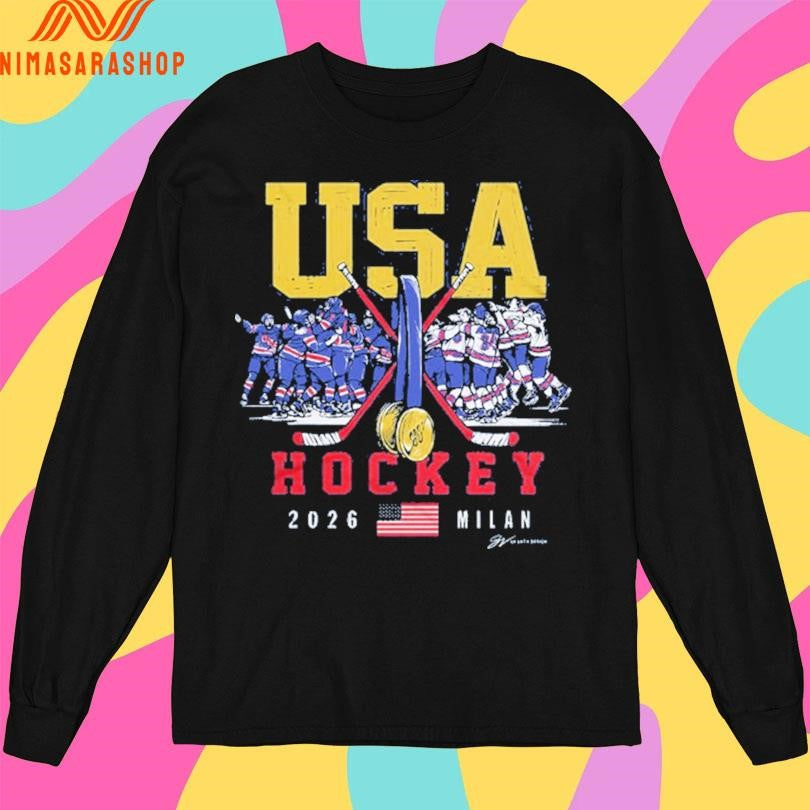 USA Hockey 2026 Milan Olympic Gold Medals Shirts