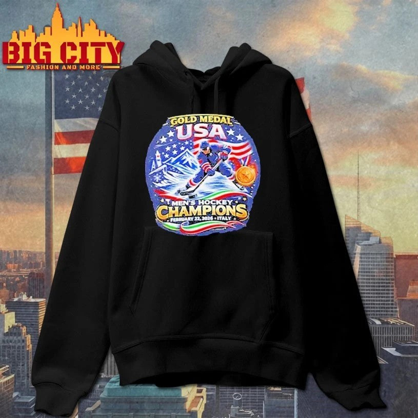 USA Men’s Hockey Gold Medal Champions 2026 T-shirt