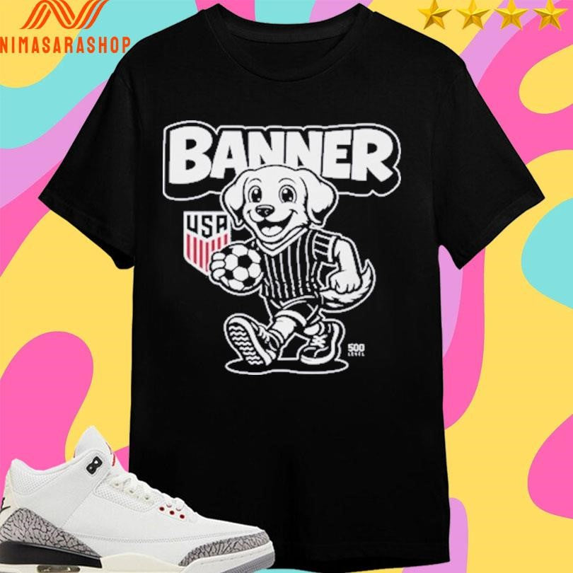 USA Soccer Mascot Banner Shirts