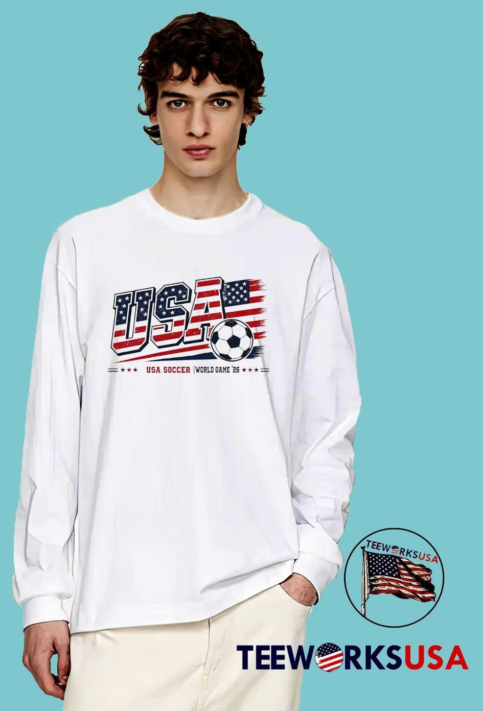 USA Soccer World Game ’26 ‘ Patriotic USA Soccer Sport T-Shirt