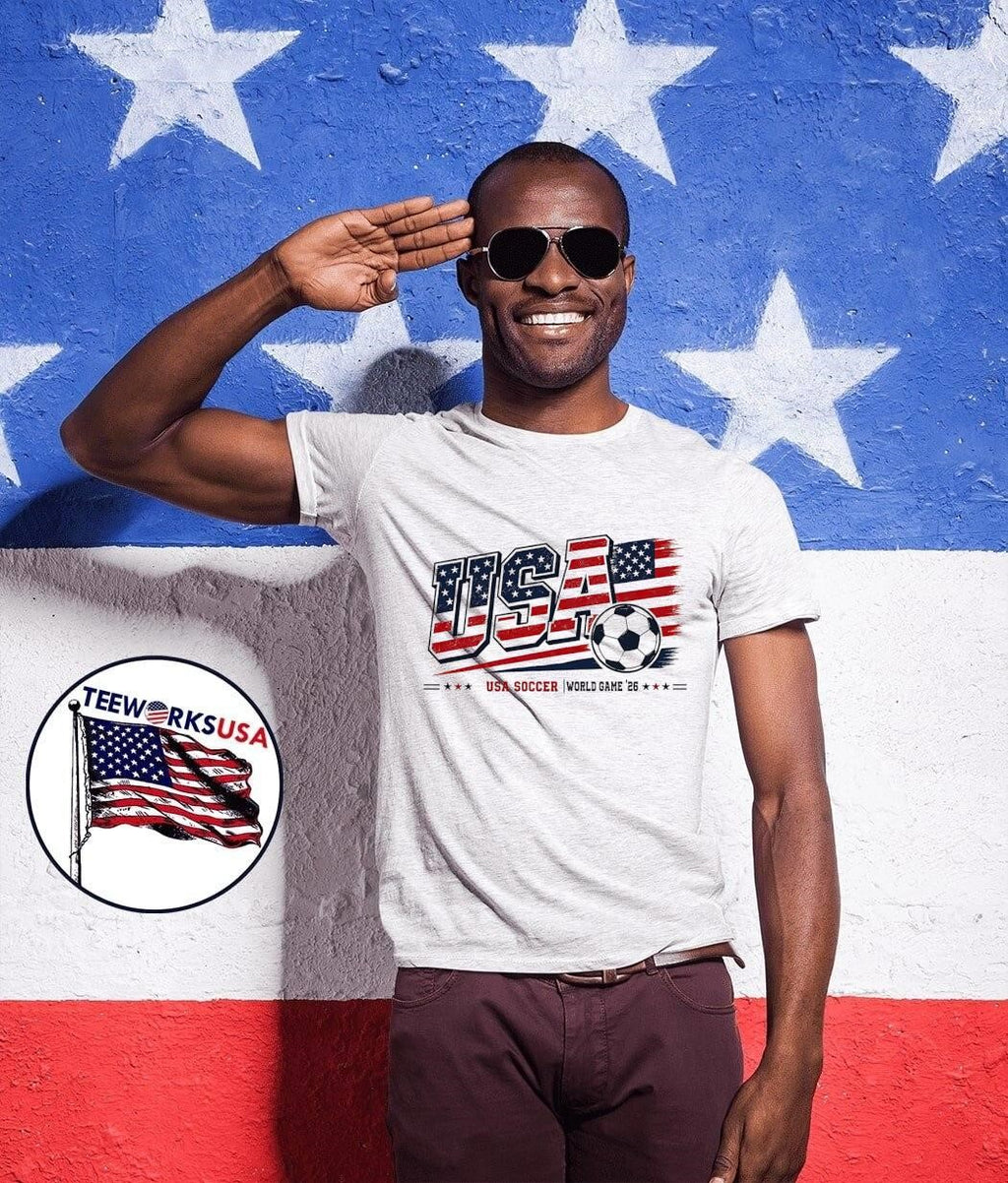 USA Soccer World Game ’26 ‘ Patriotic USA Soccer Sport T-Shirt