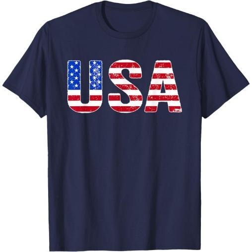 USA T Shirt Patriotic American Flag Men July 4th T-Shirt Made in USA Hoodie, Sweatshirt | UrbanDripWear.com