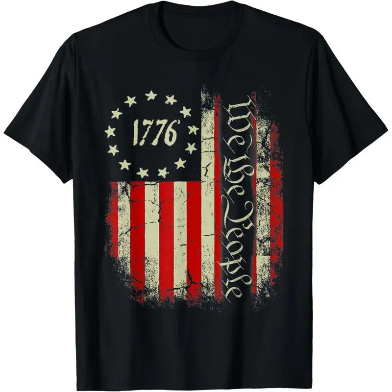 USA US Flag Patriotic 4th of July America T-Shirt made in usa Hoodie, Sweatshirt | UrbanDripWear.com