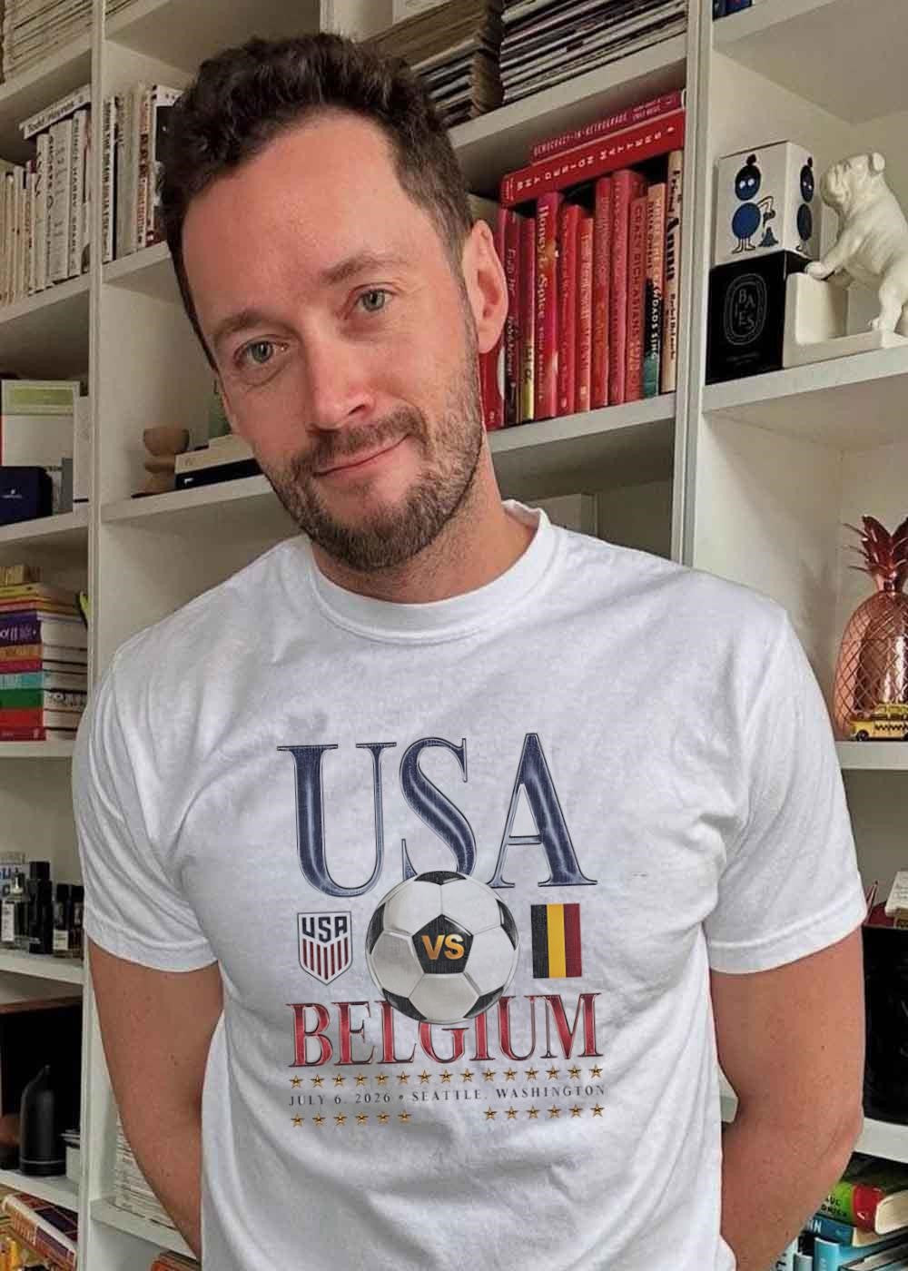 USA vs Belgium Soccer Match July 6 2026 Seattle Washington T-Shirt
