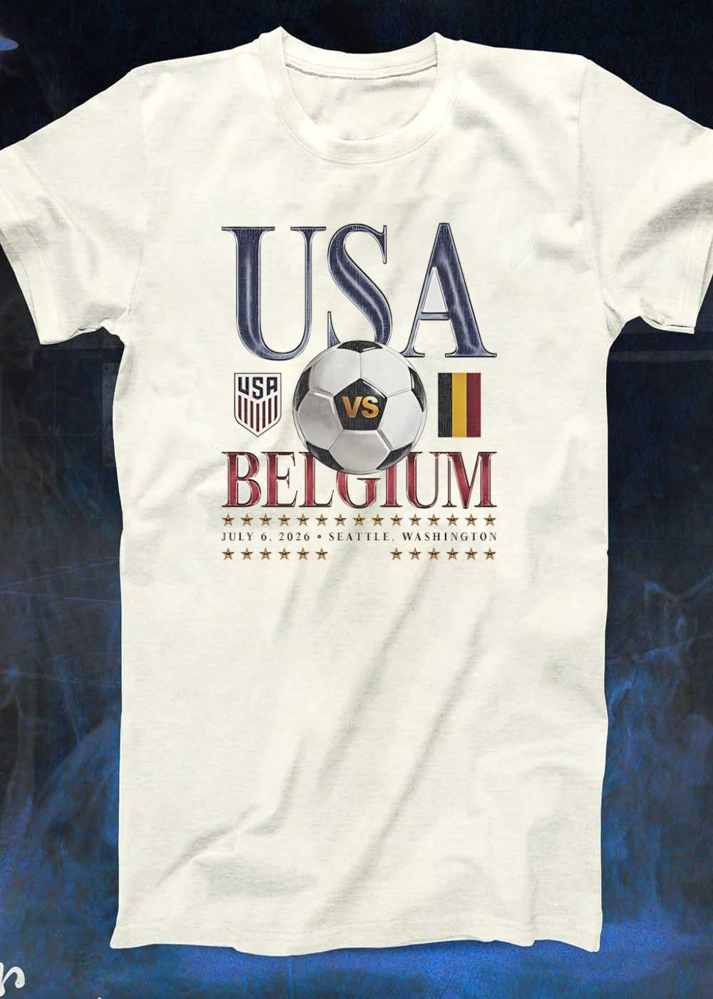 USA vs Belgium Soccer Match July 6 2026 Seattle Washington T-Shirt