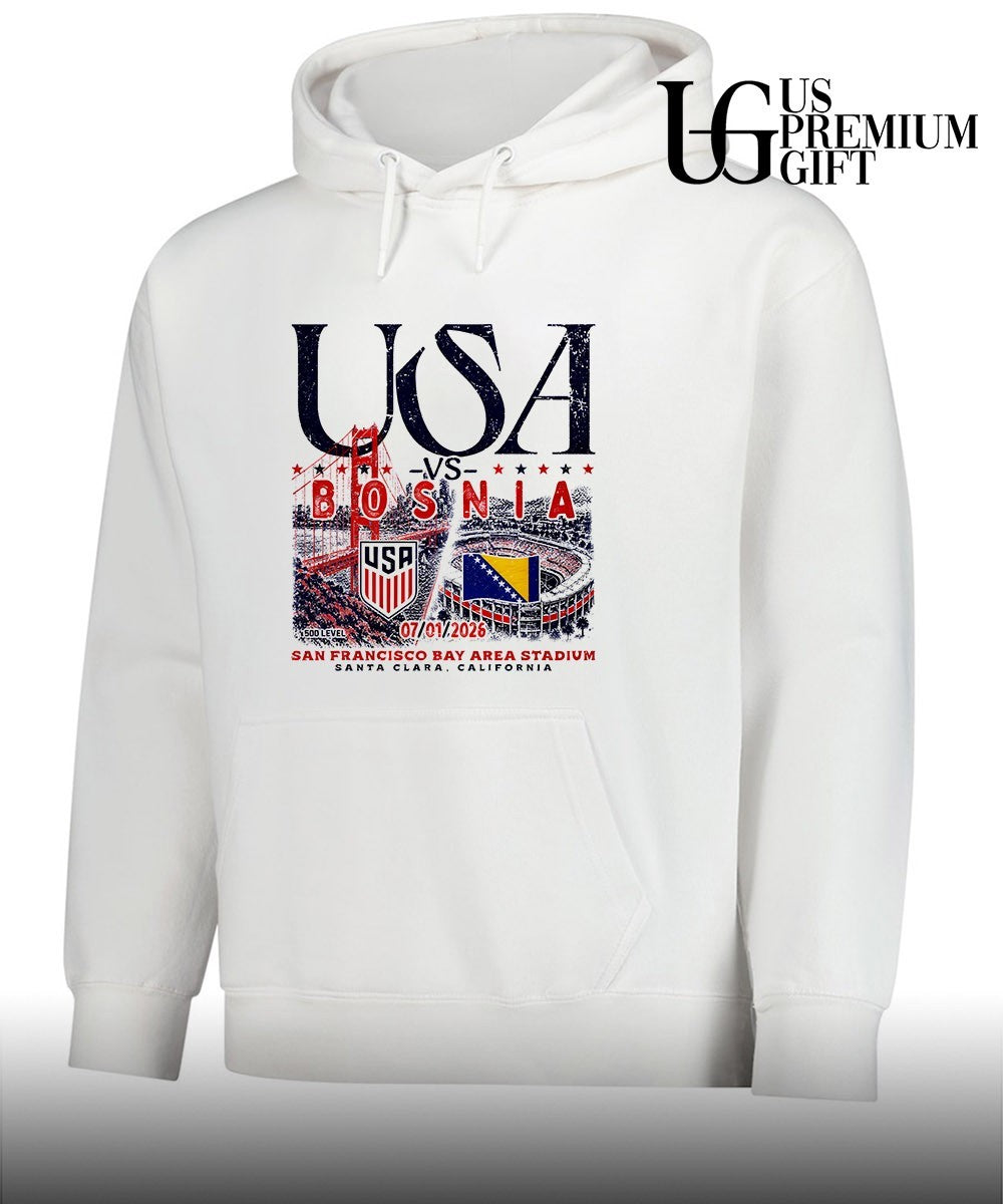 USA vs Bosnia Soccer Match 2026 San Francisco Bay Area Stadium shirt