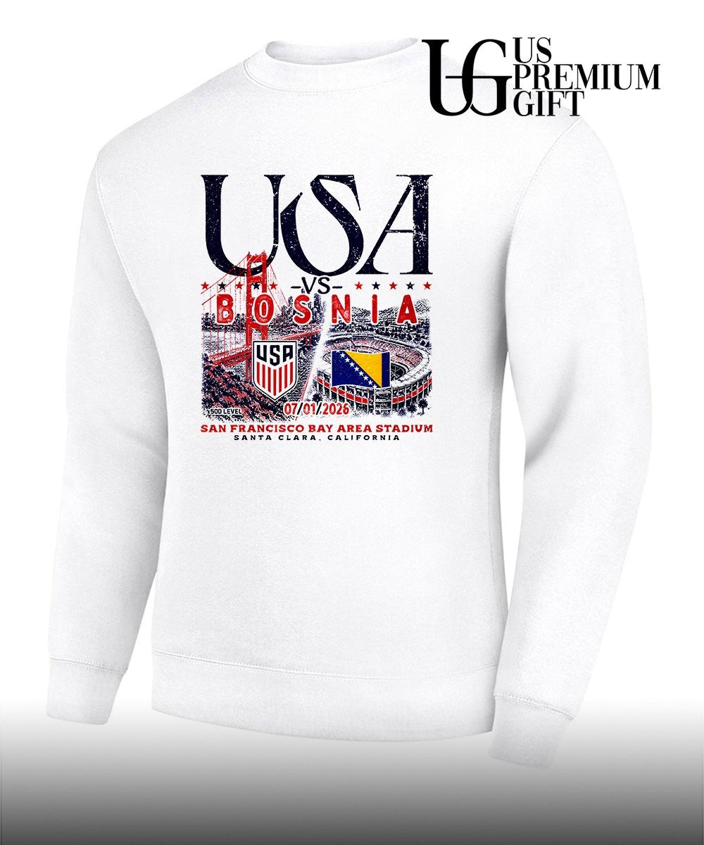 USA vs Bosnia Soccer Match 2026 San Francisco Bay Area Stadium shirt