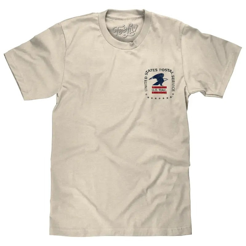USPS United States Postal Service Mail Eagle T-Shirt - Cream Hoodie, Sweatshirt | UrbanDripWear.com