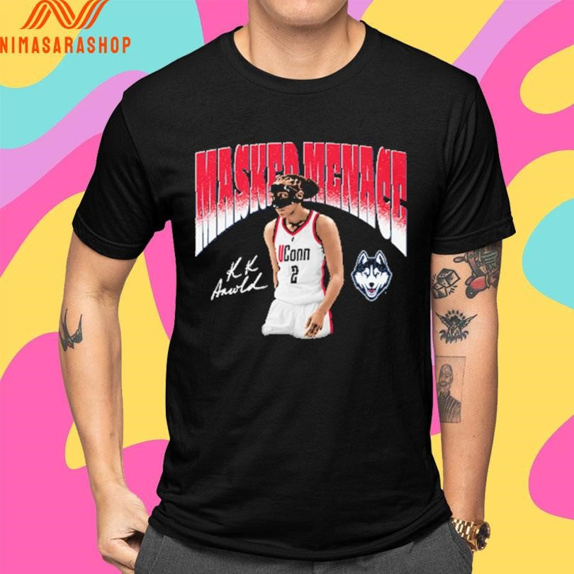 Uconn Huskies Kk Arnold Masked Menace Basketball Player Shirts