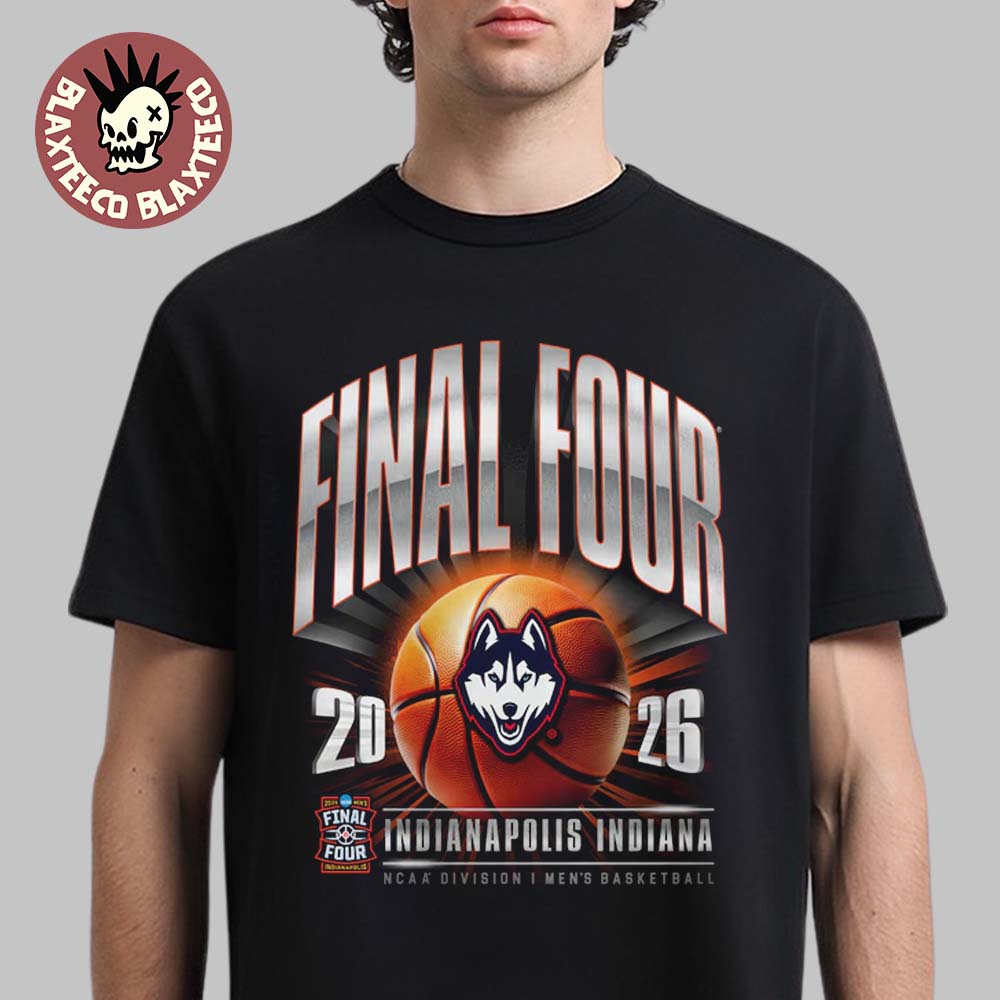 Uconn Huskies Men’s Basketball 2026 NCAA D1 Tournament Final Four Indiana T-Shirt