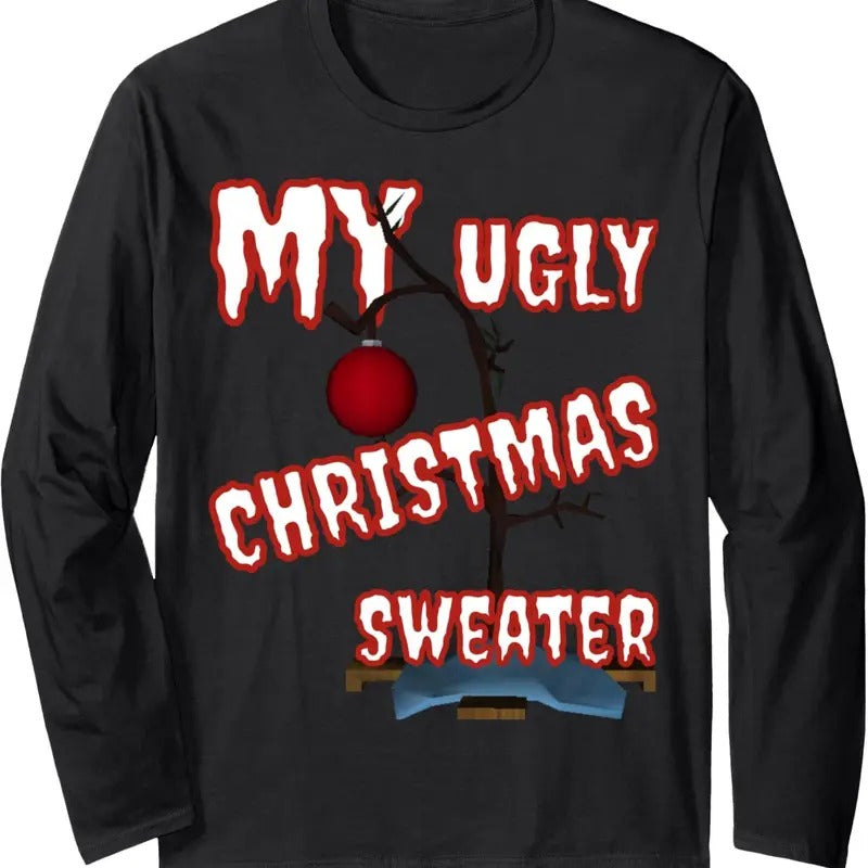 Ugly Christmas Sweaters For Women, Men | Christmas Long Sleeve T-Shirt Hoodie, Sweatshirt | UrbanDripWear.com