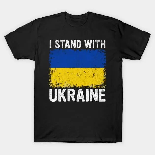 Ukraine Bold Print T-Shirt - Modern Streetwear for Supporters Hoodie, Sweatshirt | UrbanDripWear.com