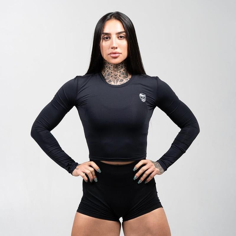 Ultra-Soft Gymreapers Women's Performance Long Sleeve Slim Fit Shirt for Summer Sports Hoodie, Sweatshirt | UrbanDripWear.com