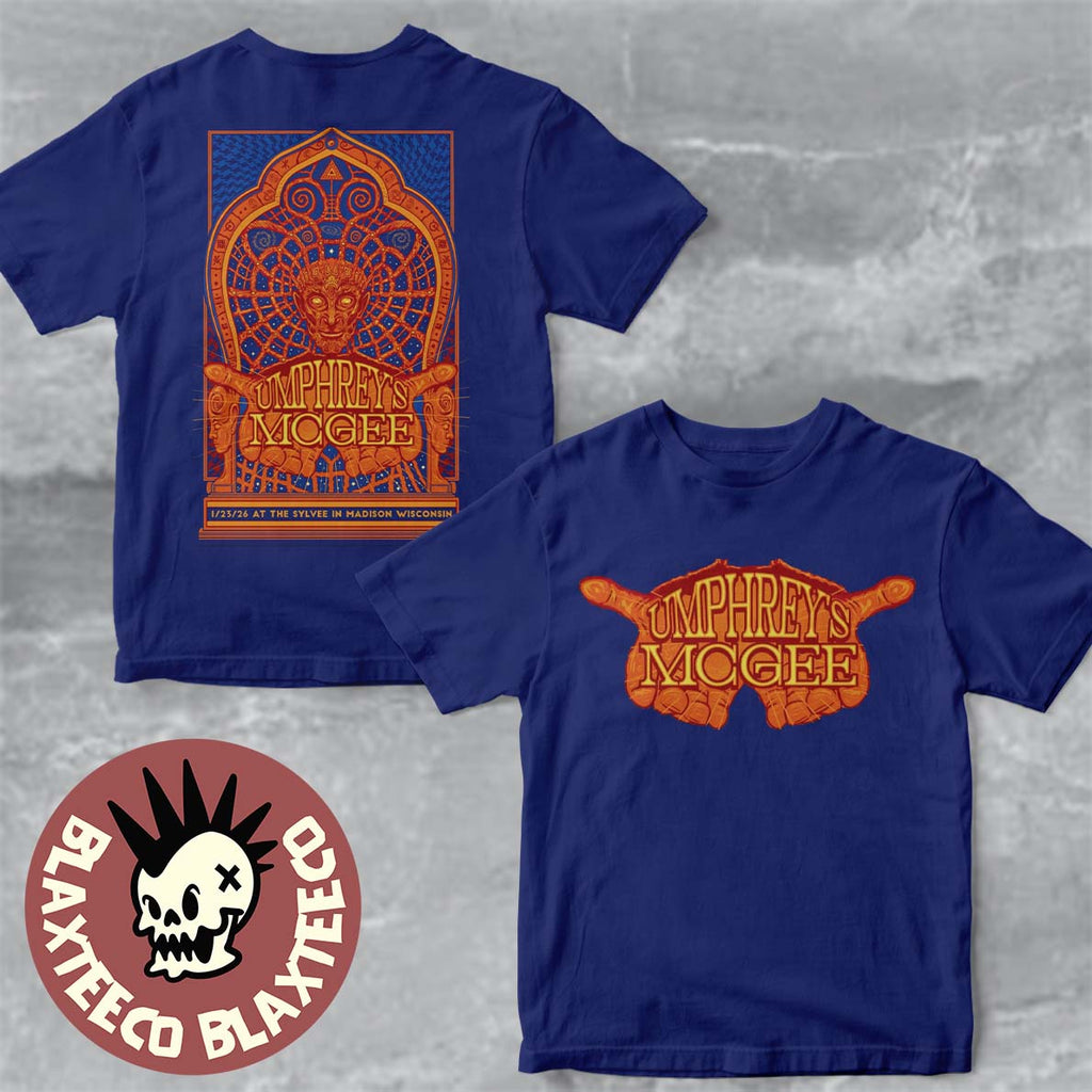 Umphrey’s McGee Madison Wisconsin 2026 Gig Poster At The Sylvee On January 23 2026 Two Sided T-Shirt