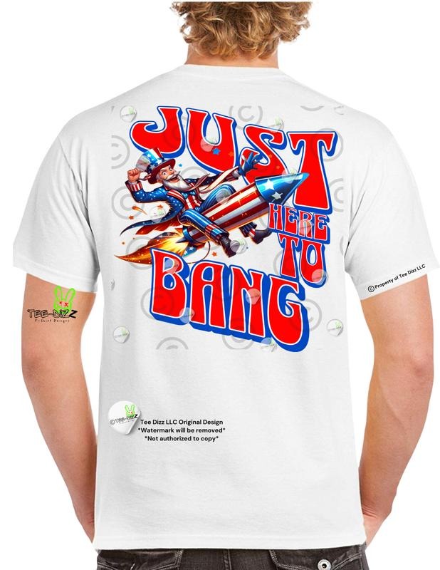 Uncle Sam: Just Here to Bang - Men's funny graphic T-shirt Hoodie, Sweatshirt | UrbanDripWear.com