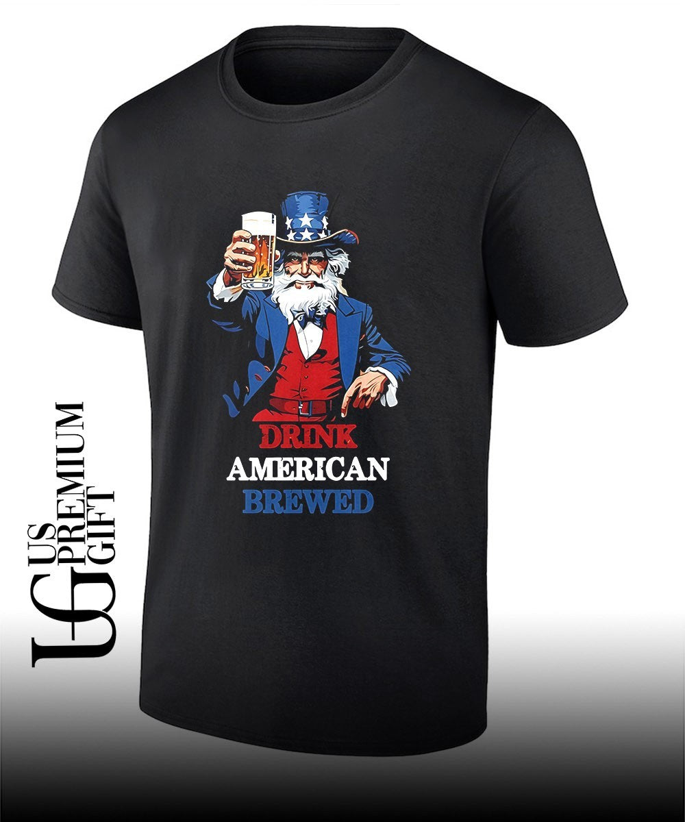 Uncle Sam Beer Drink American Brewed shirt