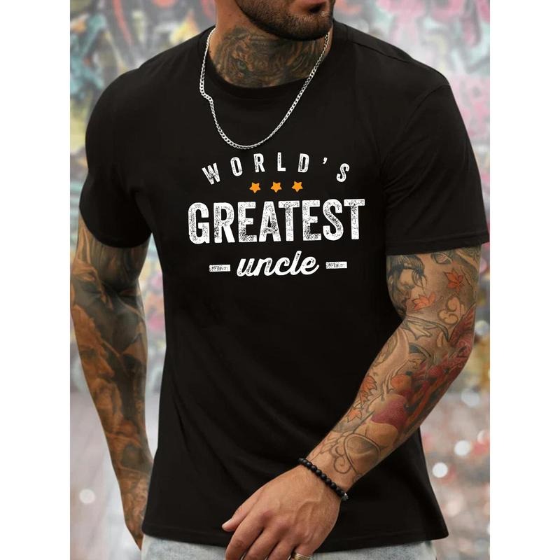 Uncle's Pride T-Shirt - Men's Summer Crew Neck Short Sleeve Tees