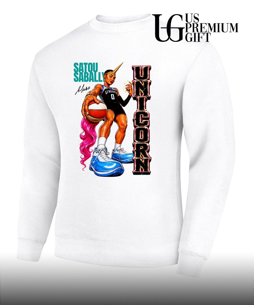 Unicorn Satou Sabally New York Liberty WNBA 2026 Commissioner’s Cup Champions caricature shirt