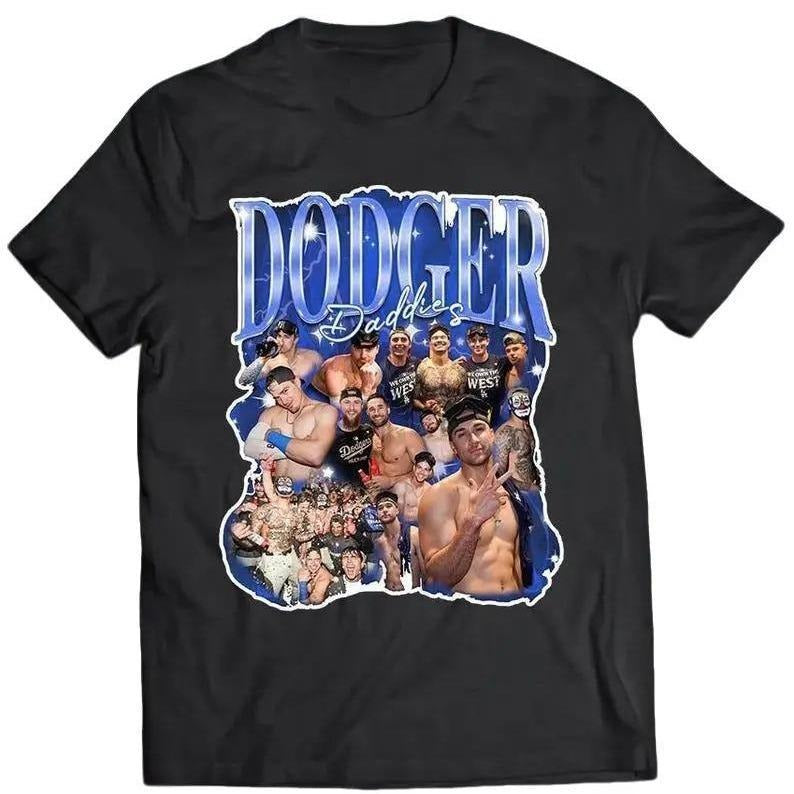 Unisex #DodgersDaddies T-Shirt, Vintage tee, Unisex shirt Menswear Top Hoodie, Sweatshirt | UrbanDripWear.com