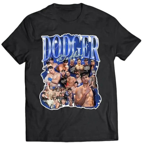 Unisex #DodgersDaddies T-Shirt, Vintage tee, Unisex shirt Menswear Top Hoodie, Sweatshirt | UrbanDripWear.com