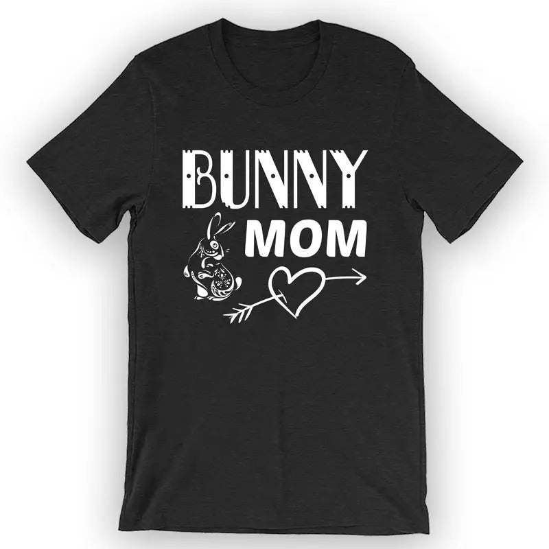 Unisex Bunny Mom T-Shirt Pet Bunny Menswear Top Hoodie, Sweatshirt | UrbanDripWear.com