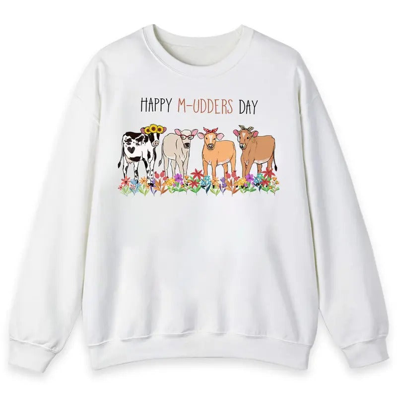 Unisex Cow Mothers Day  T-Shirt  , Sweatshirt  and Hoodiestyle{n002}2 Hoodie | UrbanDripWear.com