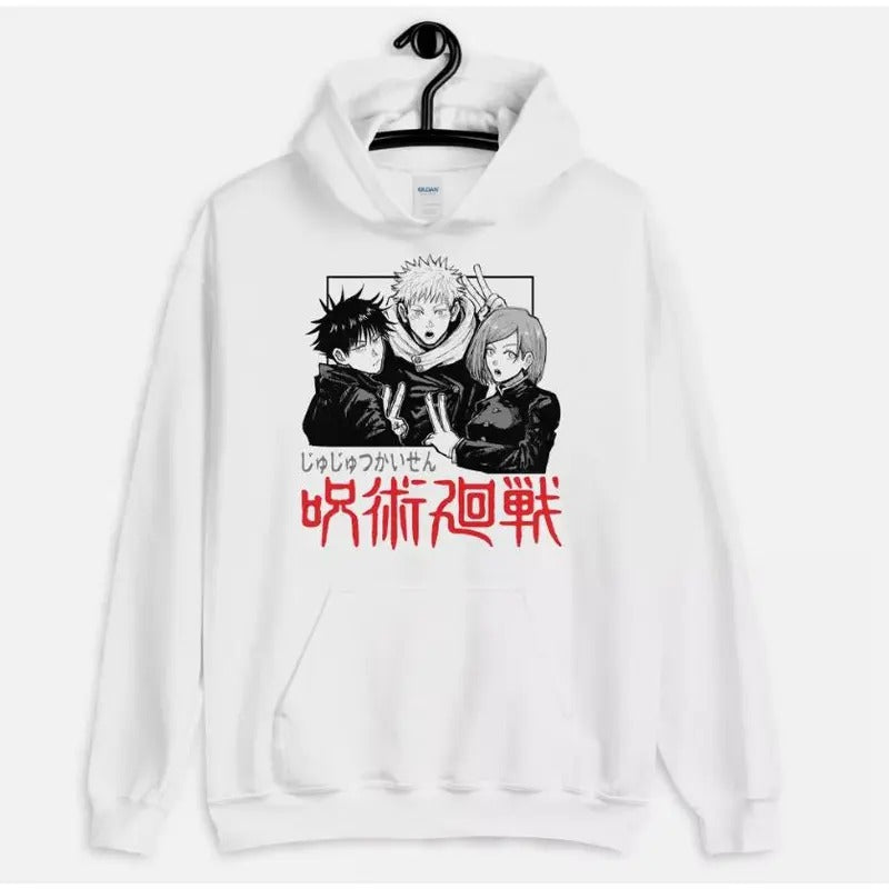 Unisex Hoodie Satoru Gojo,Yuji Itadori,Megumi Fushiguro,Jujutsu Kaisen Anime Menswear Sweaters Tops Underwear Pullover...