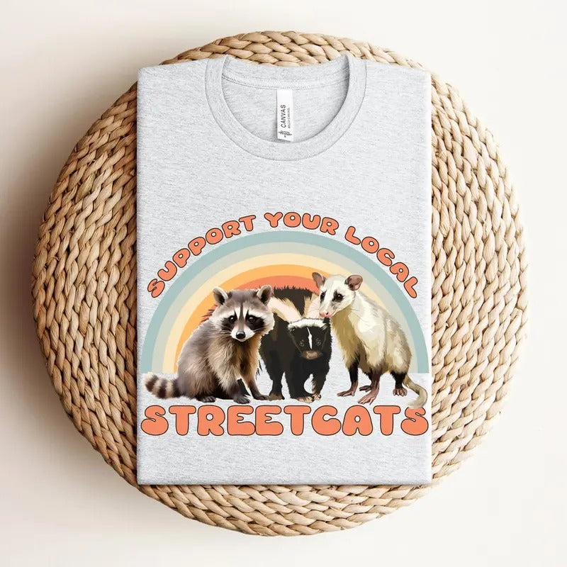 Unisex Street Cats Breathable Soft Stylish Streetwear Tshirt Hoodie, Sweatshirt | UrbanDripWear.com