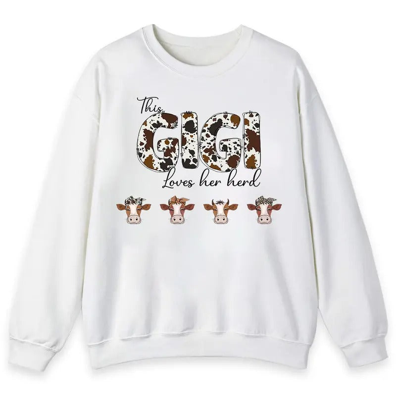 Unisex This Gigi Loves Her Herd  T-Shirt  , Sweatshirt  and Hoodie | UrbanDripWear.com
