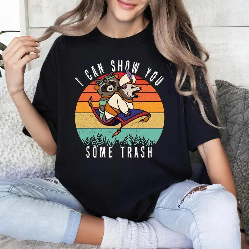 Unisex Vintage Aladdin Possum Raccoon Shirt Hoodie, Sweatshirt | UrbanDripWear.com