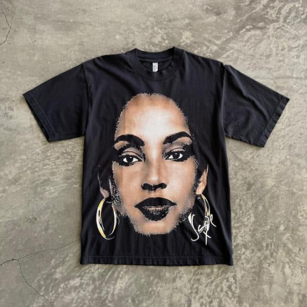 Unisex Vintage Sade TShirt Crewneck Shortsleeve Hoodie, Sweatshirt | UrbanDripWear.com
