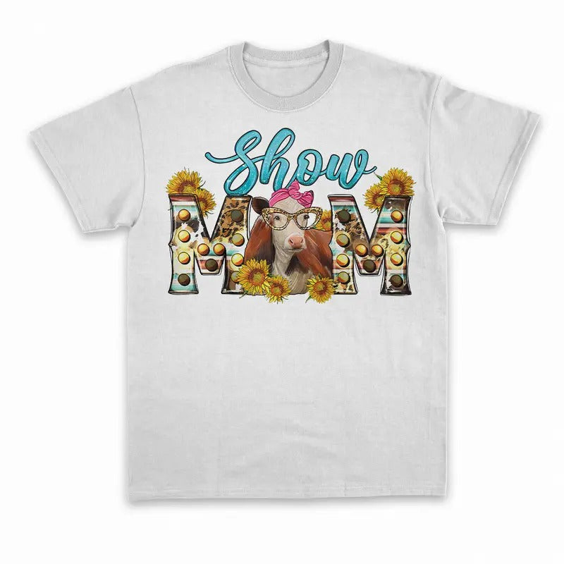 Unisex Western show mom cow  T-Shirt  , Sweatshirt  and Hoodie | UrbanDripWear.com