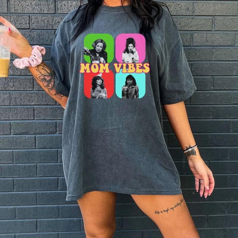 Unisex comfort colors sarcastic funny mom vibes short sleeve comfy casual cotton tshirt Hoodie, Sweatshirt