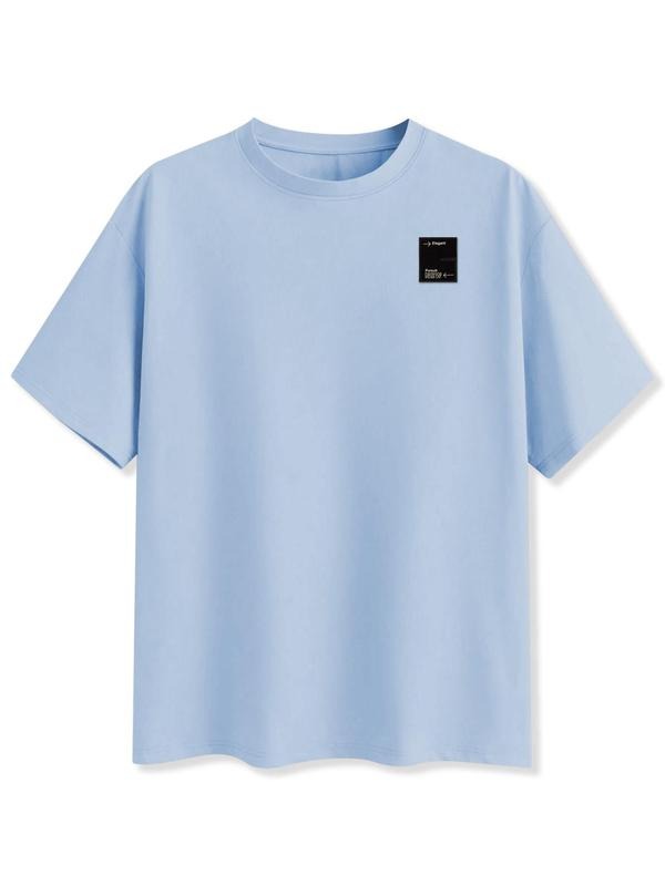 Unisex's Plain Pocket Tee, Casual Soft Comfy Short Sleeve T-shirt for Summer, Unisex Top for Daily Wear, Women Hoodie,...