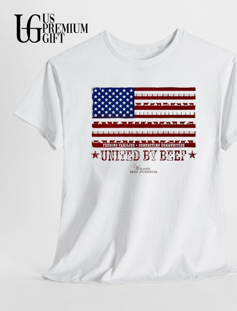 United By Beef USA flag shirt