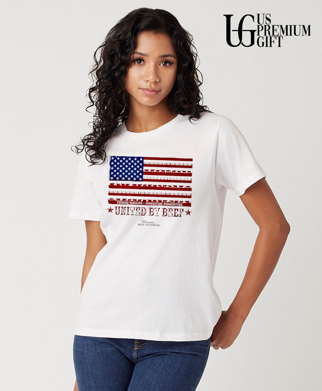 United By Beef USA flag shirt