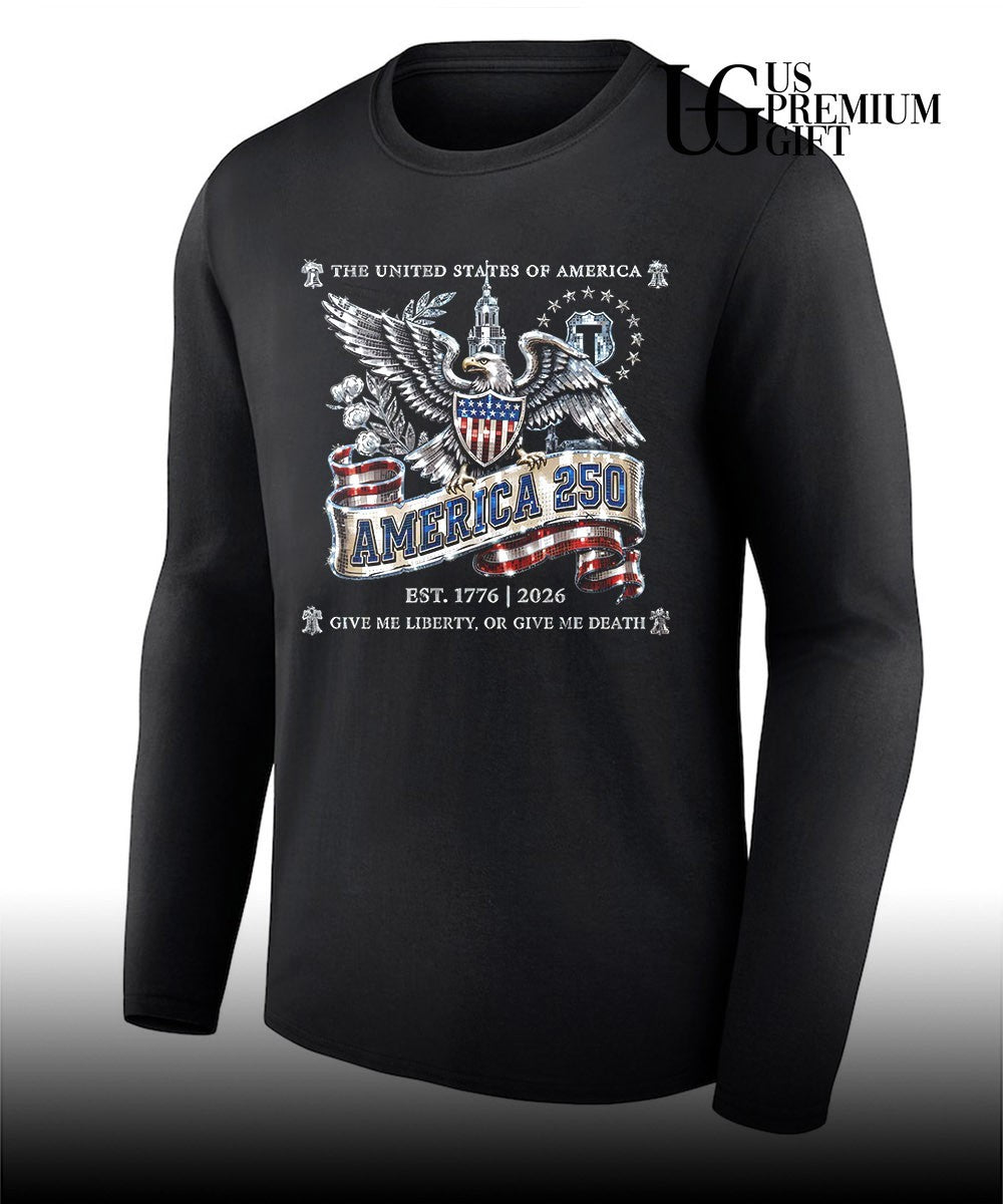 United States Independence 250th Anniversary America 250 Est 1776-2026 Give Me Liberty shirt