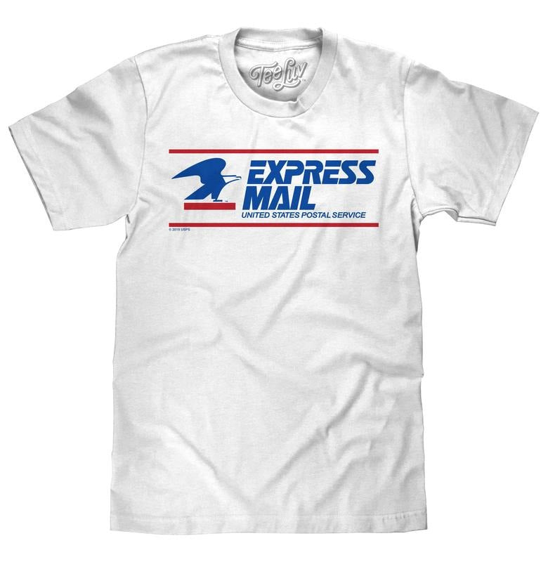 United States Postal Service Express Mail T-Shirt - White Hoodie, Sweatshirt | UrbanDripWear.com