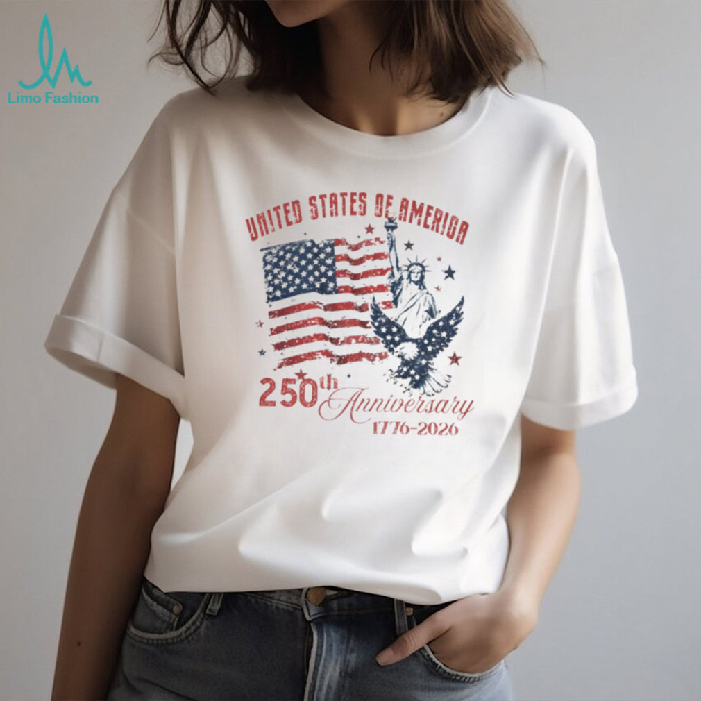 United States of America 250th Anniversary 1776 2026 Liberty Eagle T Shirt