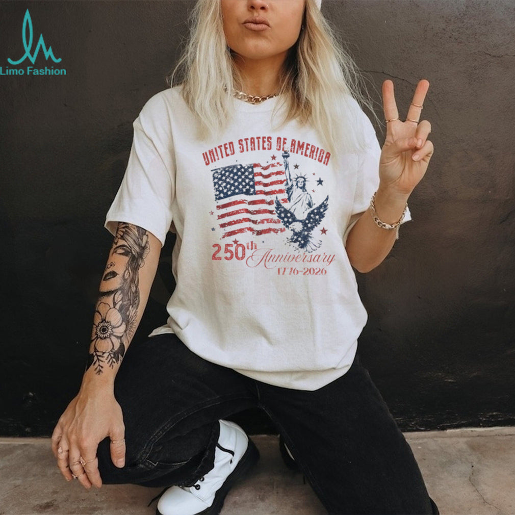 United States of America 250th Anniversary 1776 2026 Liberty Eagle T Shirt