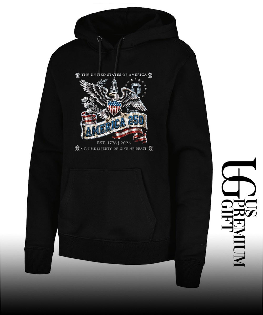 United States of America Bald Eagle Independence Hall America 250 Year est 1776-2026 shirt