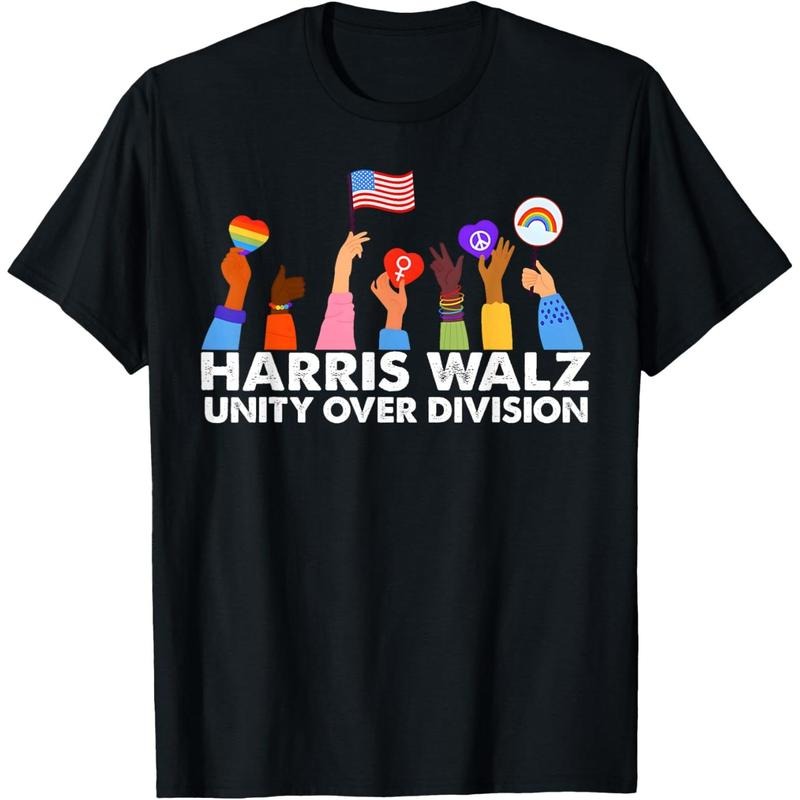 Unity Over Division Harris Walz 2024 T-Shirt made in usa Hoodie, Sweatshirt | UrbanDripWear.com