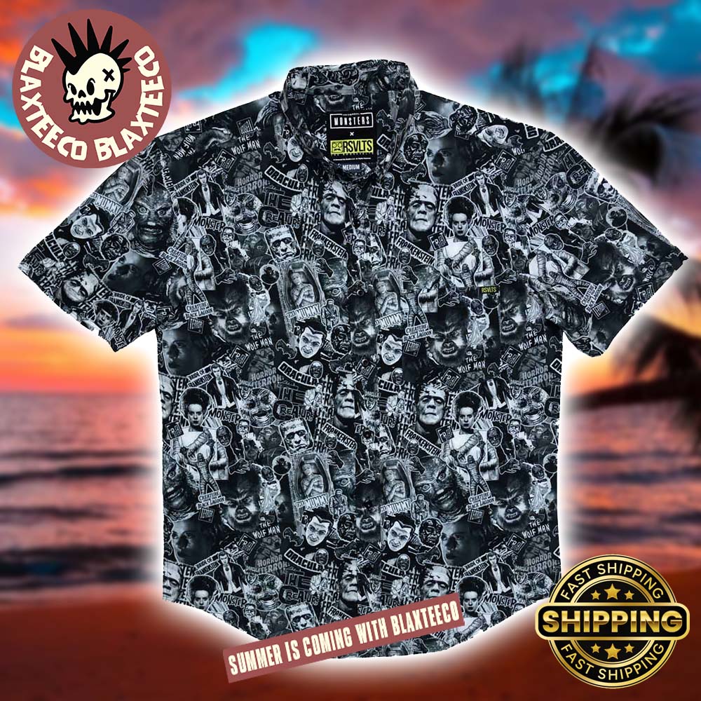 Universal Monsters RSVLTS Monster Mashup Summer Hawaiian Shirt