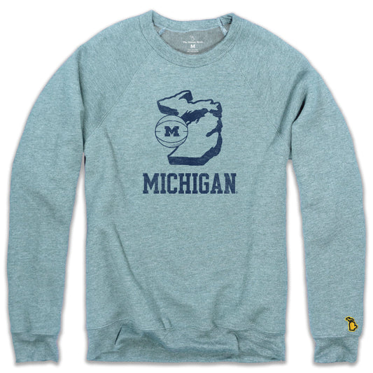 UOFM - BASKETBALL STATE FLEECE SWEATSHIRT (UNISEX)